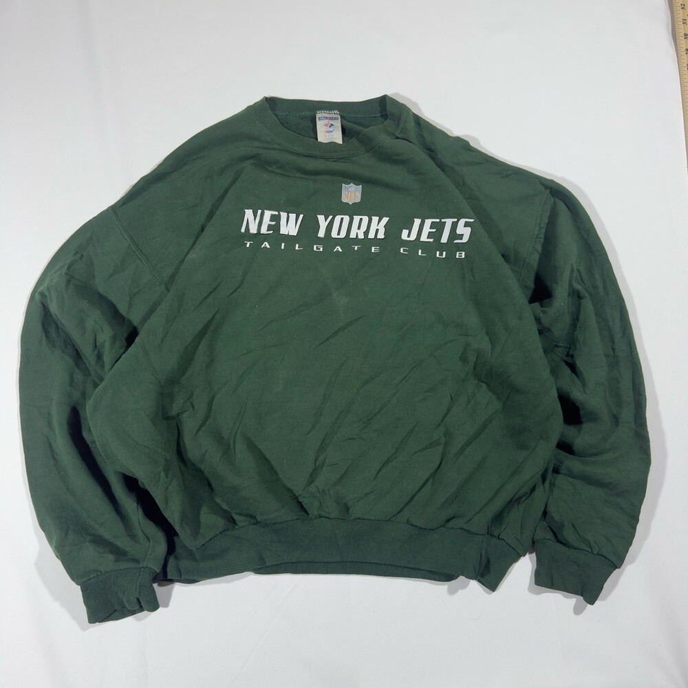 Vintage 90s New York Jets Jerzees Sweatshirt Green XL NFL